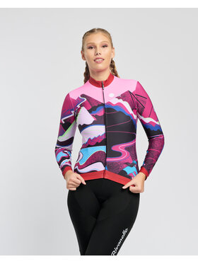 Rivanelle Rivanelle Koszulka rowerowa SUNSET WINTER Kolorowy Narrow Fit