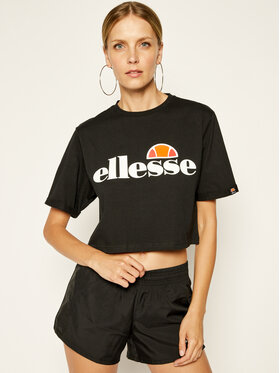 Ellesse Ellesse T-Shirt Alberta Crop SGS04484 Schwarz Regular Fit
