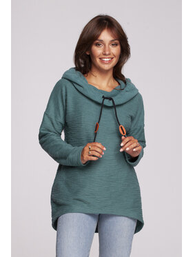 BeWear BeWear Mikina B249 Zelená Regular Fit
