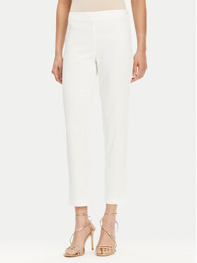 Patrizia Pepe Patrizia Pepe Штани з тканини 2P1683 A411 Білий Regular Fit