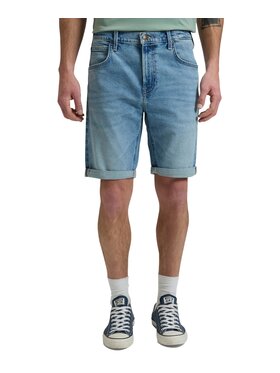Lee Lee Szorty jeansowe 112376920 Niebieski Regular Fit