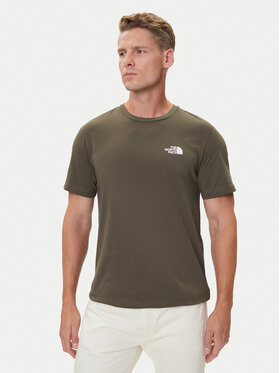 The North Face The North Face T-Shirt Simple Dome NF0A87NG Brązowy Regular Fit