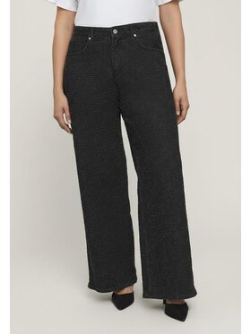 Fiorella Rubino Fiorella Rubino Jeansy P449T005134N033 Czarny Flared Fit
