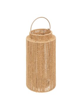 MIAhome MIAhome Lampion z plecionego sznurka 30 cm Brązowy