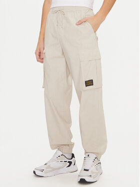 Champion Champion Pantaloni trening 220415 Écru Loose Fit