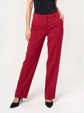 Willsoor Willsoor Spodnie garniturowe 68210 Czerwony Regular Fit