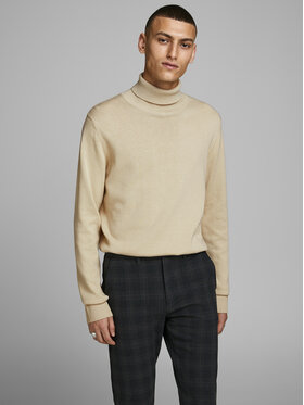 Jack&Jones Jack&Jones Rollkragenpullover 12157417 Beige Regular Fit