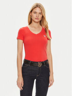 Guess Guess T-Shirt W2YI45 J1314 Κόκκινο Slim Fit