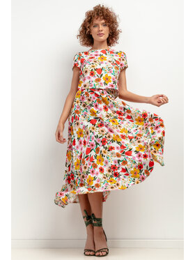 Tessita Tessita Spódnica maxi SPÓDNICA_T407_3_L Biały Regular Fit