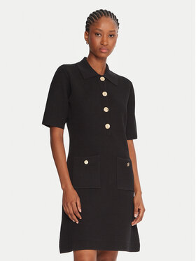 Fracomina Fracomina Rochie de zi FR25WD5005K55301 Negru Regular Fit