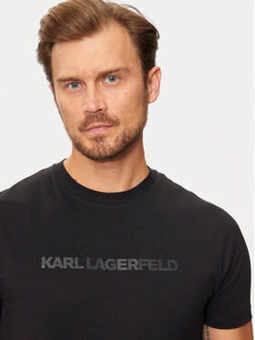 KARL LAGERFELD T-shirt 755065 544242 Crna Regular Fit