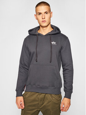 Alpha Industries Alpha Industries Bluza Basic Small Logo 196318 Szary Regular Fit