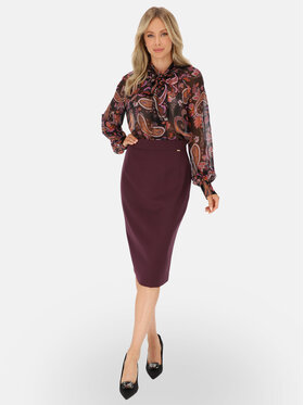 L’AF L’AF Spódnica Donna Bordowy Regular Fit