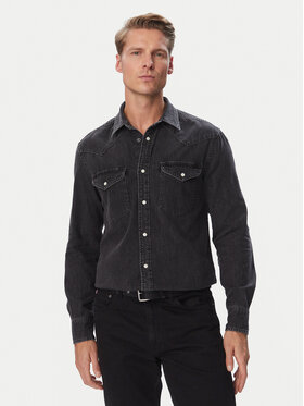 Tommy Hilfiger Tommy Hilfiger Jeans srajca Western MW0MW44982 Temno siva Regular Fit