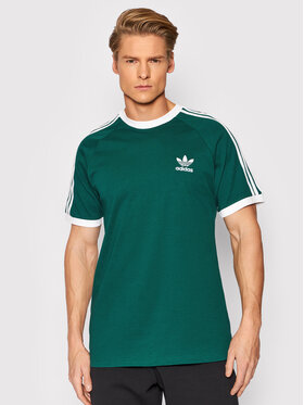 adidas adidas T-Shirt adicolor Classics 3-Stripes HE9546 Zelená Slim Fit