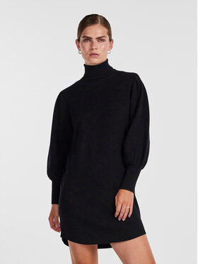 YAS YAS Pletena obleka 26030696 Črna Regular Fit