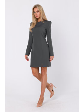 Made of Emotion Made of Emotion Koktejlové šaty M755 Zelená Modern Fit