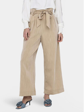 ONLY ONLY Riidest püksid Marsa 15269628 Beež Flared Fit