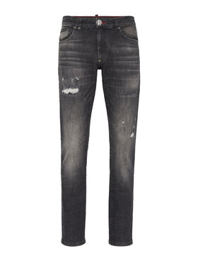 PHILIPP PLEIN PHILIPP PLEIN Džínsy 27843 Sivá Straight Leg
