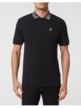 PHILIPP PLEIN PHILIPP PLEIN Polo 879 Czarny Slim Fit