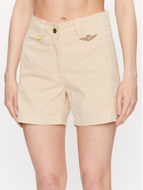 Aeronautica Militare Aeronautica Militare Τζιν σορτσάκια 231BE175DCT3084 Μπεζ Regular Fit