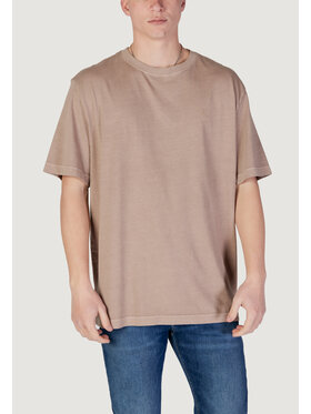 Calvin Klein Jeans Calvin Klein Jeans T-Shirt WASHED PUFF PRINT Beżowy Shirt Fit