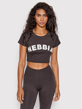 NEBBIA NEBBIA T-Shirt Sporty Hero 584 Fioletowy Slim Fit