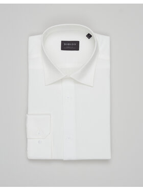 Borgio Borgio Koszula terranova_00707 Biały Classic Fit