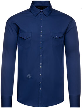 Rage Age Rage Age Košulja Deep Blue Tamnoplava Slim Fit