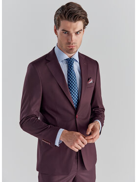 Pako Lorente Pako Lorente Marynarka P22SF-3G-016 Bordowy Slim Fit
