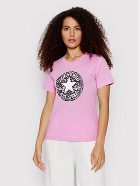 Converse Converse T-Shirt Nova Seasonal 10023186-A02 Różowy Standard Fit