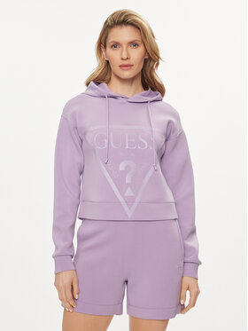 Guess Guess Mikina New Alisa V2YQ08 K7UW2 Fialová Regular Fit