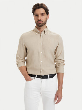 BOSS BOSS Srajca H-Liam 50556077 Bež Regular Fit