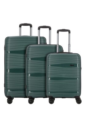 D&N D&N Komplet walizek 294470 Zielony