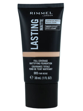 Rimmel Rimmel RIMMEL Lasting Matte Full Coverage Mattifying Fundation 085 Fair Beige 30ml Podkład czarny