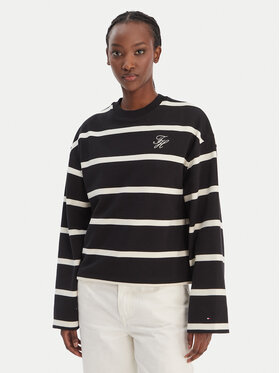Tommy Hilfiger Tommy Hilfiger Μπλούζα WW0WW48431 Μαύρο Regular Fit