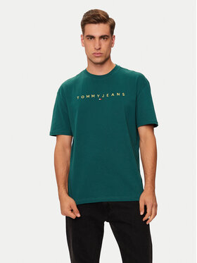 Tommy Jeans Tommy Jeans T-krekls DM0DM19694 Zaļš Regular Fit
