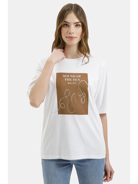 Cross Jeans Cross Jeans T-Shirt 56272-008 Biały