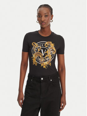 Versace Jeans Couture Versace Jeans Couture Футболка 80HAHE01 CJ02E Чорний Slim Fit