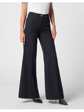 PHILIPP PLEIN PHILIPP PLEIN Kalhoty z materiálu 22687 Tmavomodrá Flare Fit
