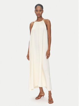 ViCOLO ViCOLO Nyári ruha Abito TD0757 Ekru Regular Fit