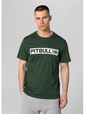 PITBULL PITBULL T-Shirt Koszulka Zielony Regular Fit
