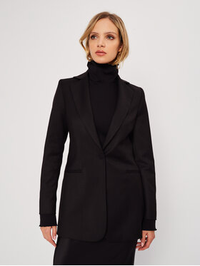 Marlu Marlu Marynarka ANORI Czarny Classic Fit