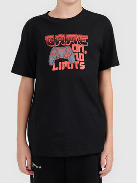 4F 4F T-Shirt 4FJWAW26TTSHM3517-20S Czarny Active Fit