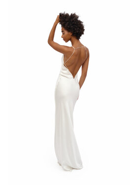 Luosan Luosan Sukienka wieczorowa The Privé Bridal Collection NADIA 24 K GOLD Biały Regular Fit