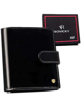 Rovicky Rovicky Duży Portfel Męski 22317L-RVT Czarny
