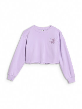 4F 4F Felpa SWELLS OF THE OCEAN Viola chiaro Oversize