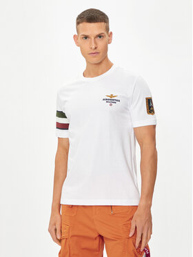 Aeronautica Militare Aeronautica Militare T-Shirt 241TS2230J592 Écru Regular Fit