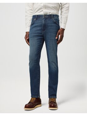 Wrangler Wrangler Jeansy Larston Granatowy Slim Leg