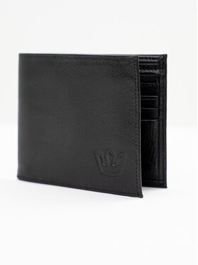 Jigga Wear Jigga Wear Spodnie materiałowe Skórzany Portfel Czarny Jigga Wear Simple Crown Leather uni Czarny